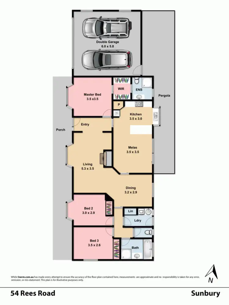 Floorplan of Homely house listing, 54 Rees Road, Sunbury VIC 3429