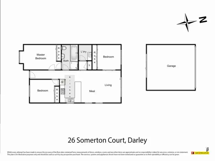 Floorplan of Homely house listing, 26 Somerton Court, Darley VIC 3340