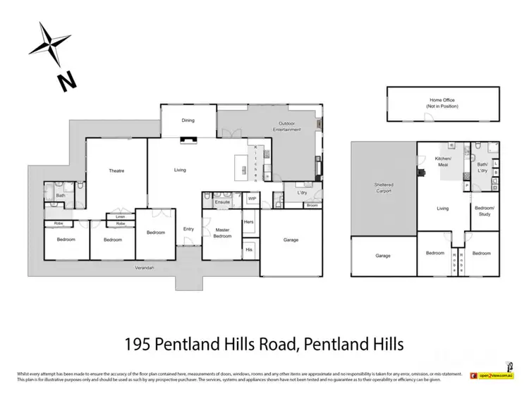 Floorplan of Homely house listing, 195 Pentland Hills Road, Pentland Hills VIC 3341