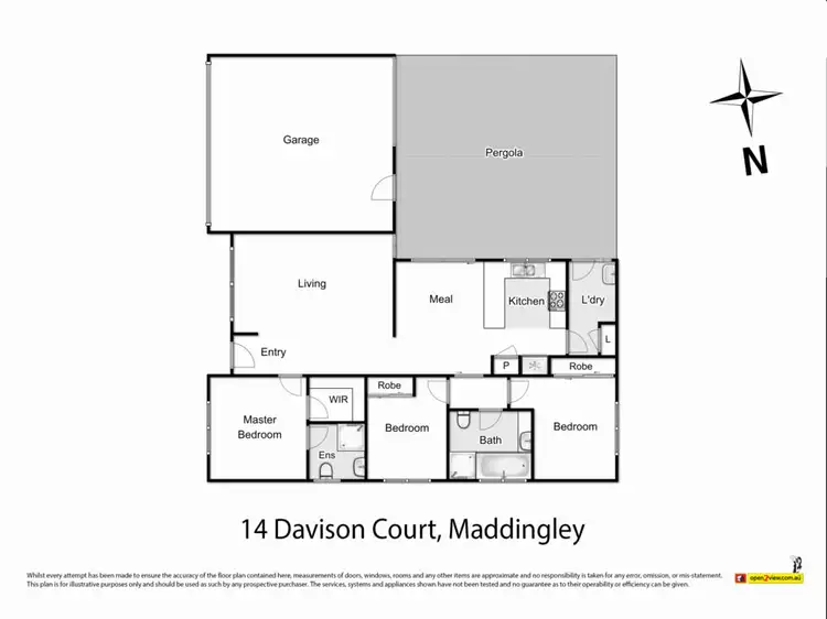 Floorplan of Homely house listing, 14 Davison Court, Maddingley VIC 3340