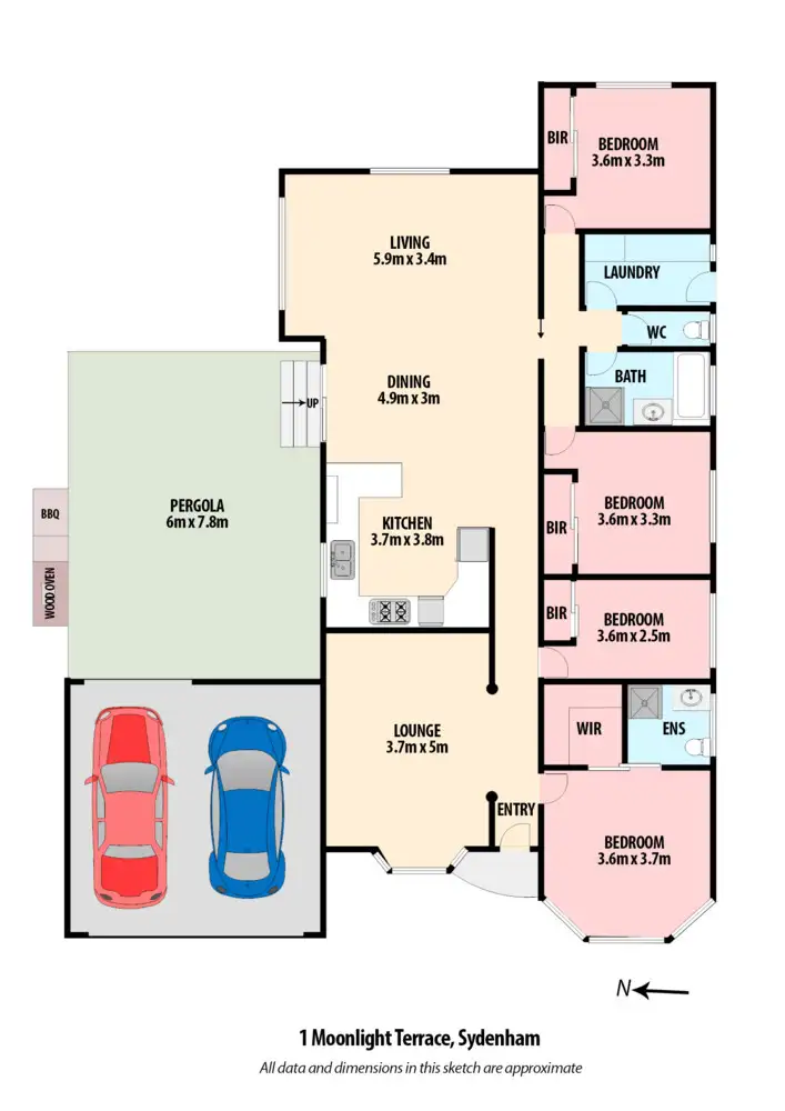 Floorplan of Homely house listing, 1 Moonlight Terrace, Sydenham VIC 3037