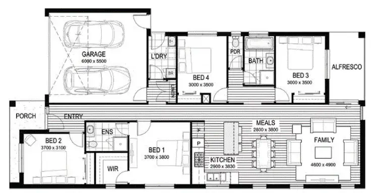 Floorplan of Homely house listing, LOT 2303 The Crest Valley Park, Westmeadows VIC 3049