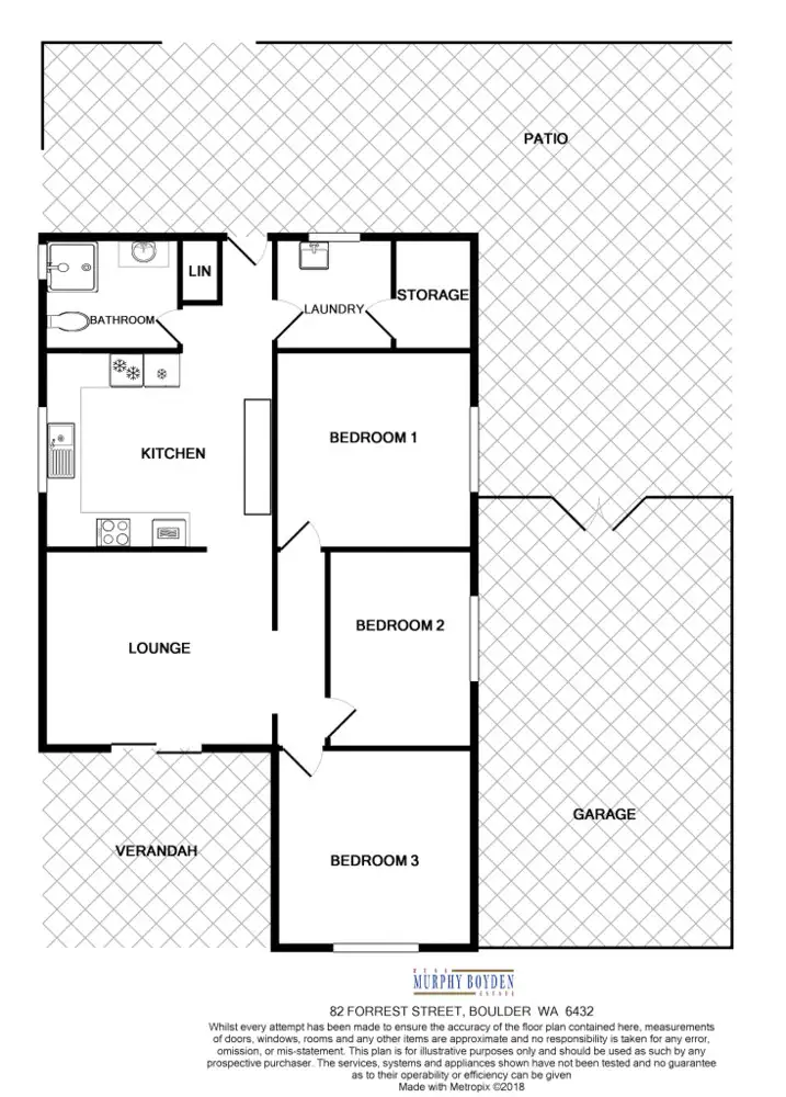 Floorplan of Homely house listing, 82 Forrest Street, South Boulder WA 6432