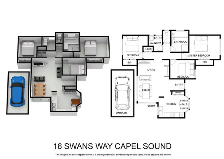 Floorplan of Homely house listing, 16 Swans Way, Capel Sound VIC 3940