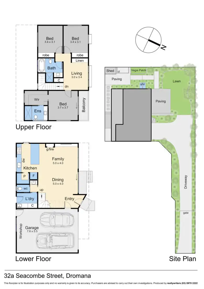 Floorplan of Homely house listing, 32A Seacombe Street, Dromana VIC 3936