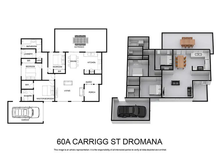 Floorplan of Homely unit listing, 60A Carrigg Street, Dromana VIC 3936