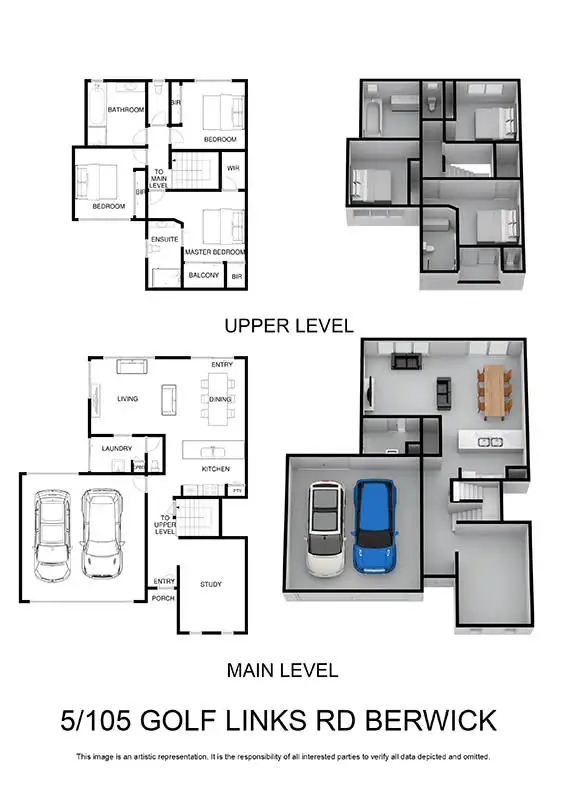 Floorplan of Homely townhouse listing, 5/101-105 Golf Links Road, Berwick VIC 3806