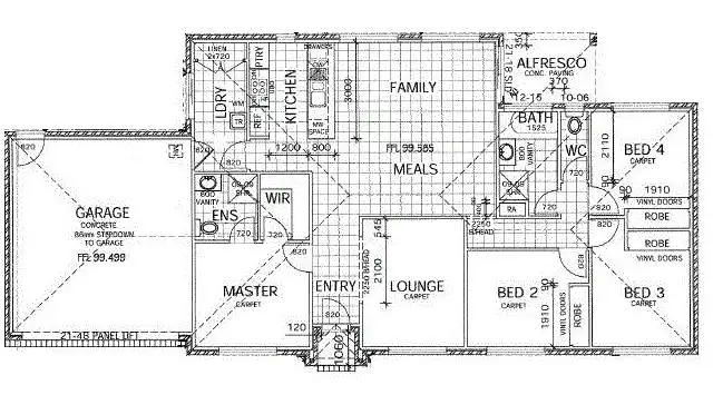 Floorplan of Homely house listing, 18 Raine Court, Sunbury VIC 3429