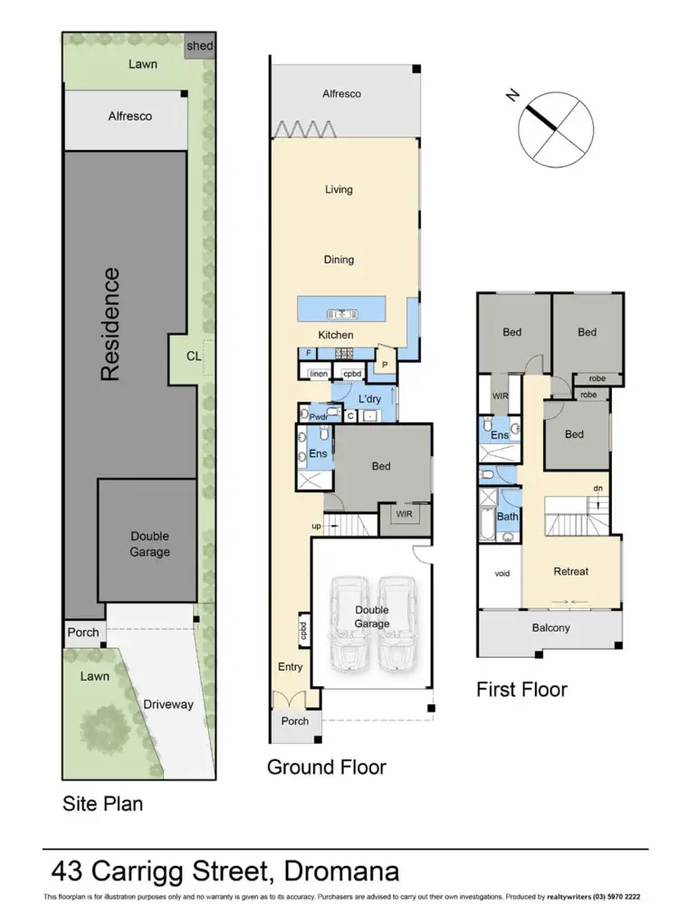 Floorplan of Homely townhouse listing, 43 Carrigg Street, Dromana VIC 3936