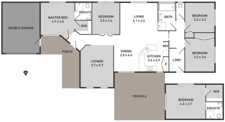 Floorplan of Homely house listing, 5 Eliza Court, Hillside VIC 3037