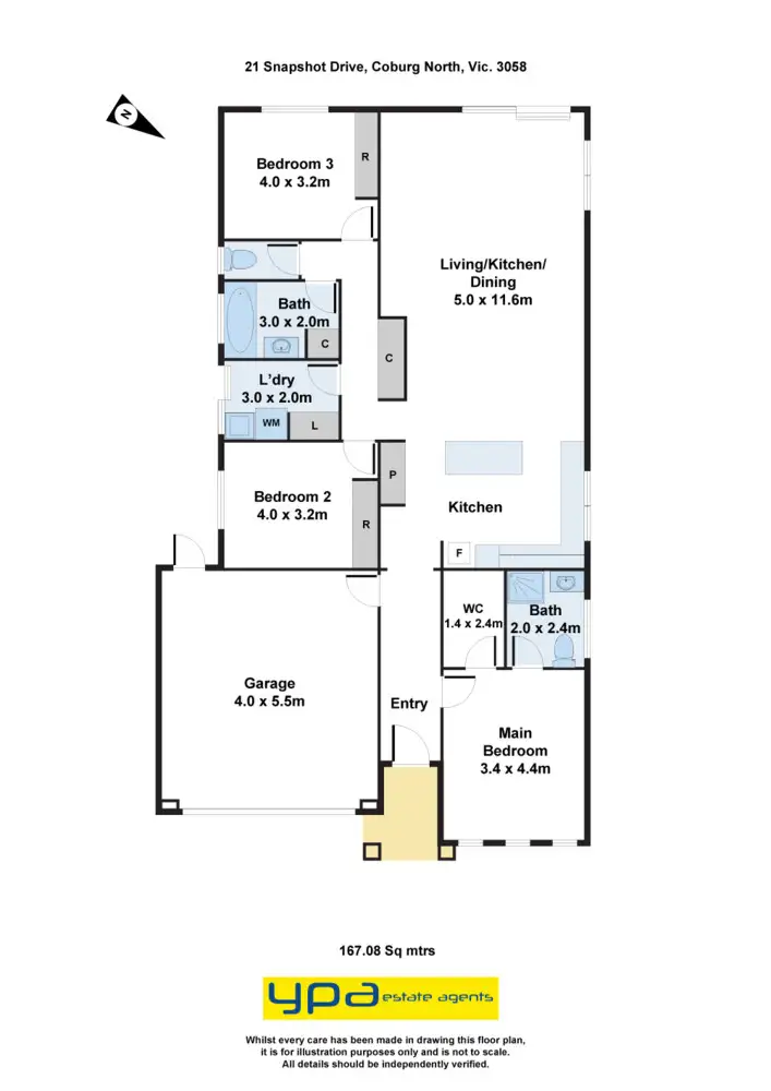 Floorplan of Homely house listing, 21 Snapshot Drive, Coburg North VIC 3058