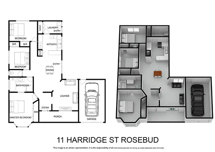 Floorplan of Homely house listing, 11 Harridge Street, Rosebud VIC 3939