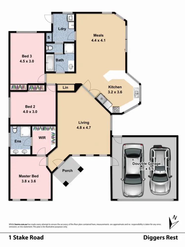 Floorplan of Homely house listing, 1 Stake Road, Diggers Rest VIC 3427