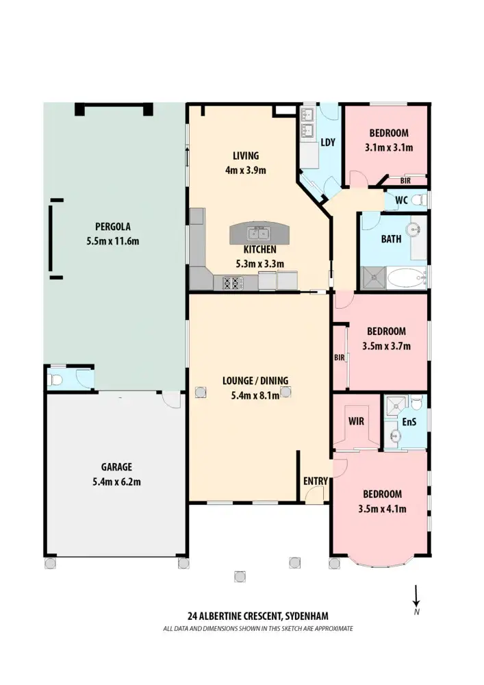 Floorplan of Homely house listing, 24 Albertine Crescent, Sydenham VIC 3037