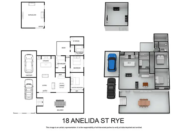 Floorplan of Homely house listing, 18 Anelida Street, Rye VIC 3941