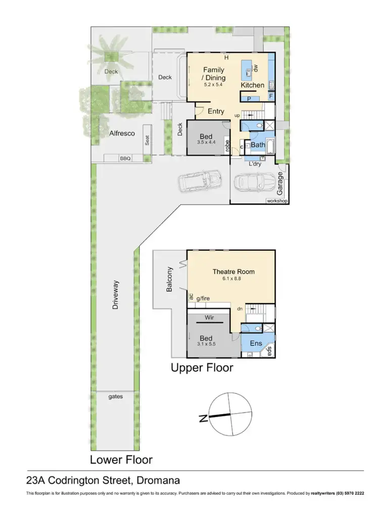 Floorplan of Homely house listing, 23A Codrington Street, Dromana VIC 3936