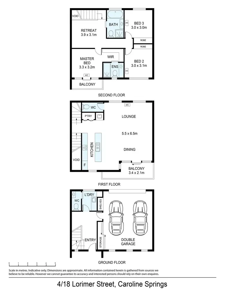 Floorplan of Homely house listing, 4/18 Lorimer Street, Caroline Springs VIC 3023