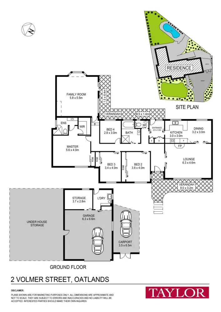 Floorplan of Homely house listing, 2 Volmer Street, Oatlands NSW 2117