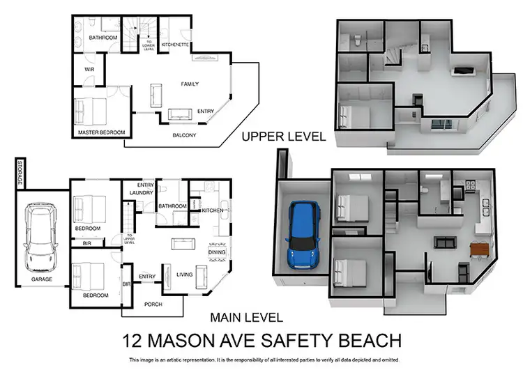 Floorplan of Homely house listing, 12 Mason Avenue, Safety Beach VIC 3936