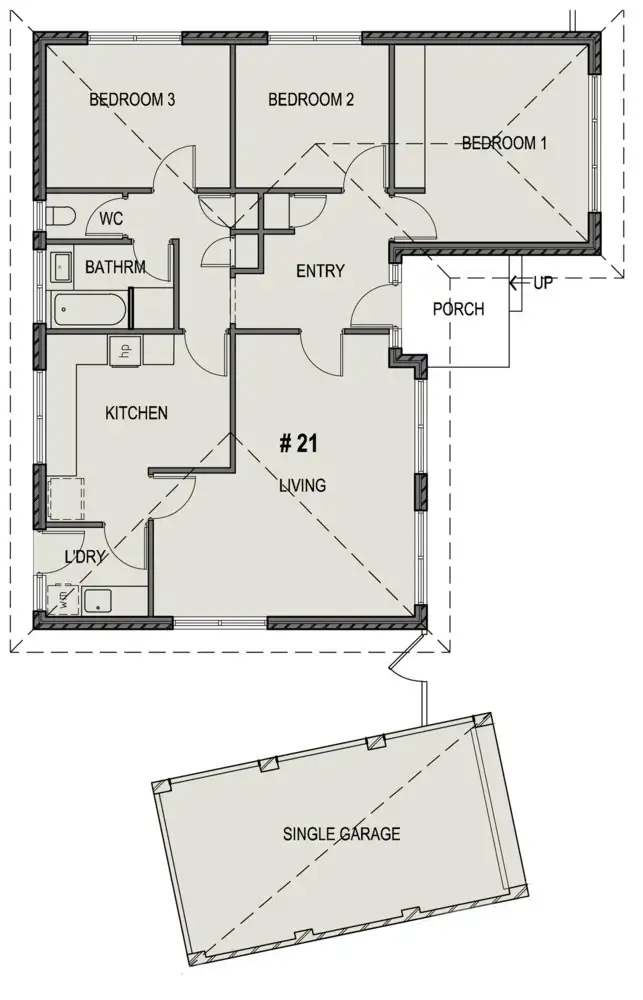 Floorplan of Homely house listing, 21 Snaefell Crescent, Gladstone Park VIC 3043