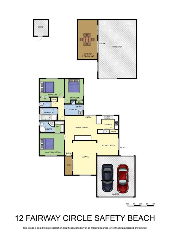 Floorplan of Homely house listing, 12 Fairway Circle, Safety Beach VIC 3936