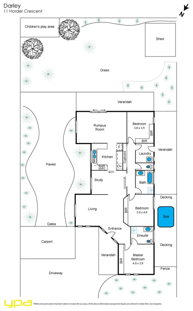Floorplan of Homely house listing, 11 Horder Crescent, Darley VIC 3340