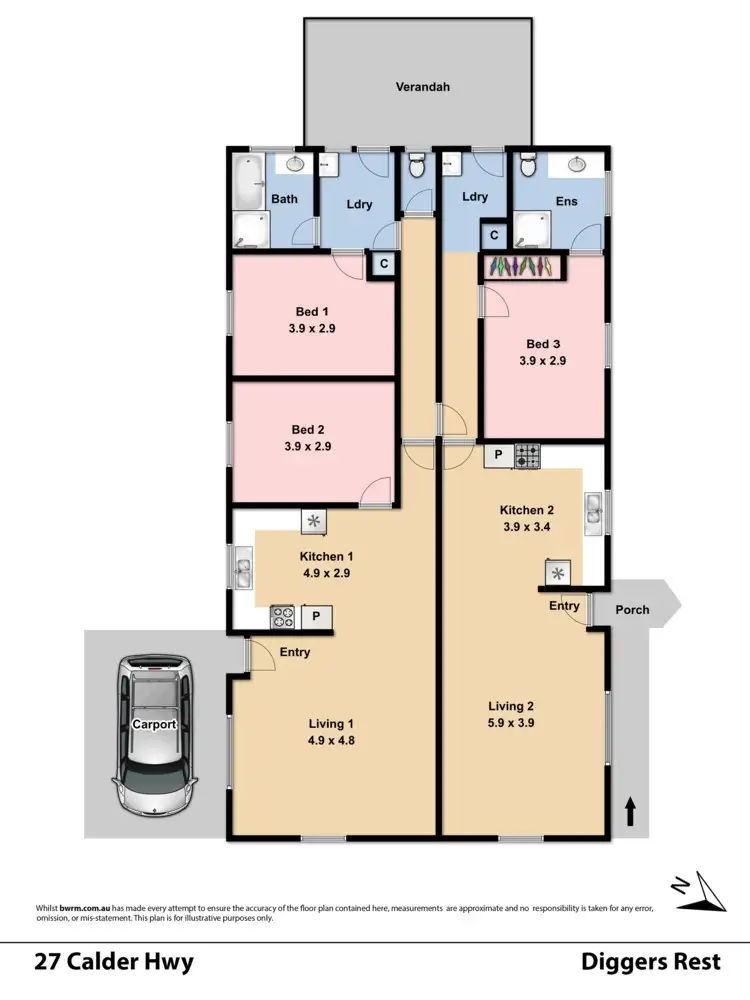 Floorplan of Homely house listing, 27 Calder Hwy, Diggers Rest VIC 3427