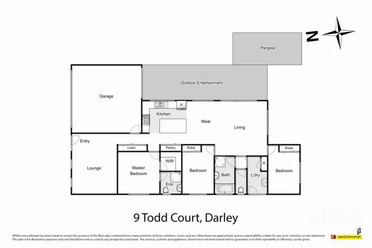 Floorplan of Homely house listing, 9 Todd Court, Darley VIC 3340