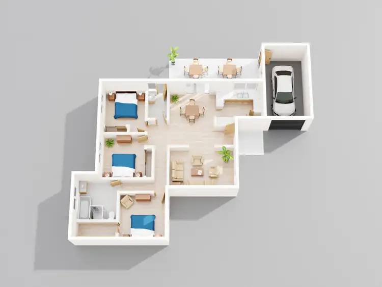 Floorplan of Homely unit listing, 2/93 Fox Street, St Albans VIC 3021