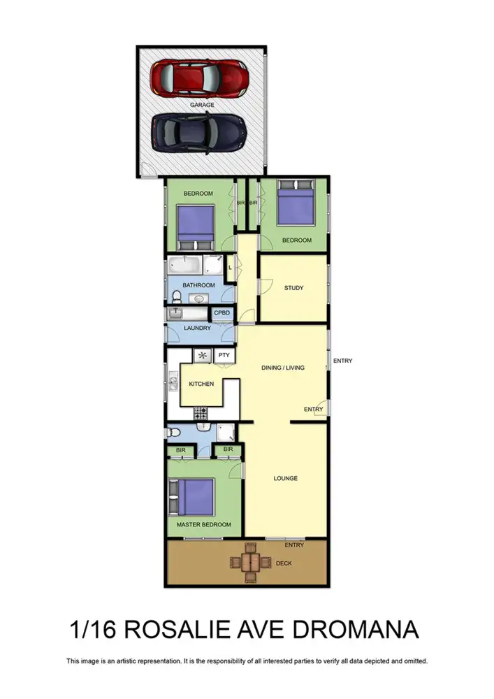Floorplan of Homely townhouse listing, 1/16 Rosalie Avenue, Dromana VIC 3936