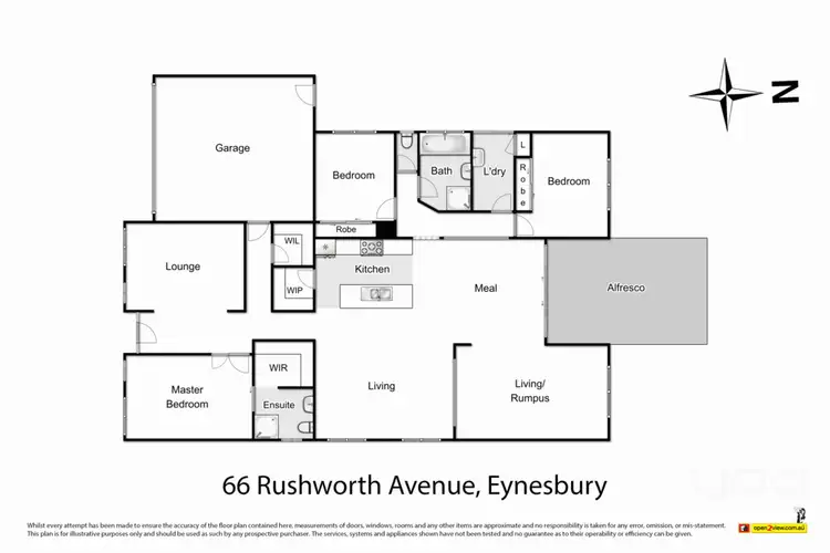 Floorplan of Homely house listing, 66 Rushworth Avenue, Eynesbury VIC 3338