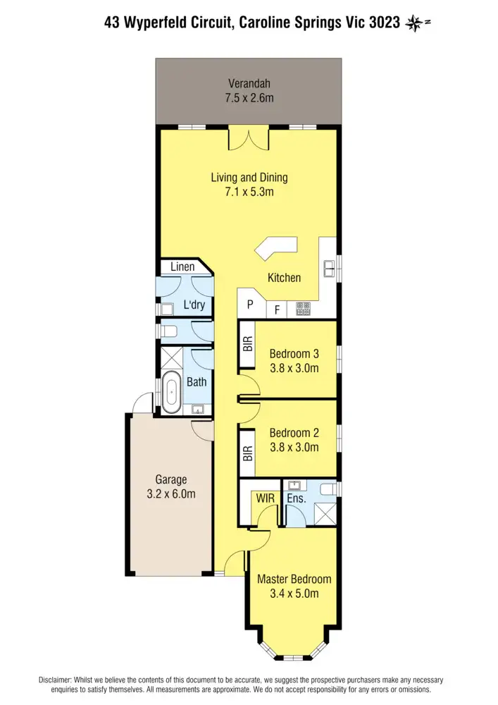 Floorplan of Homely house listing, 43 Wyperfeld Circuit, Caroline Springs VIC 3023