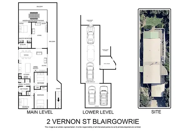 Floorplan of Homely house listing, 2 Vernon Street, Blairgowrie VIC 3942