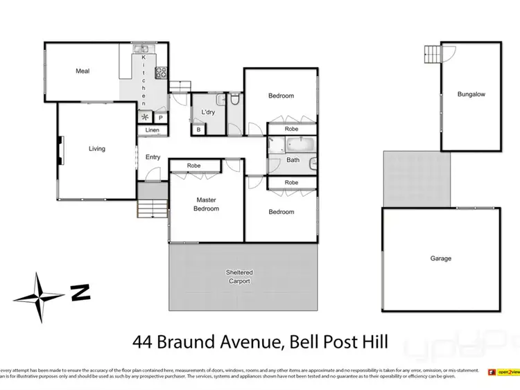 Floorplan of Homely house listing, 44 Braund Avenue, Bell Post Hill VIC 3215