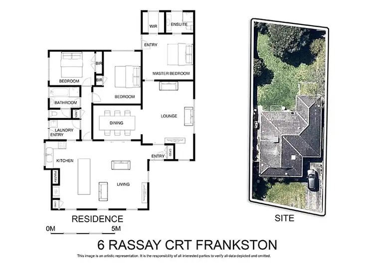Floorplan of Homely house listing, 6 Rassay Court, Frankston VIC 3199