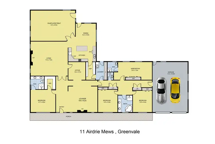 Floorplan of Homely house listing, 11 Airdrie Mews, Greenvale VIC 3059
