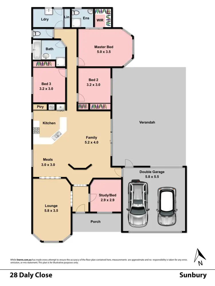 Floorplan of Homely house listing, 28 Daly Close, Sunbury VIC 3429