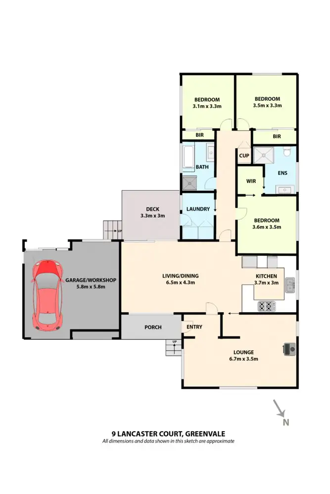 Floorplan of Homely house listing, 9 Lancaster Court, Greenvale VIC 3059