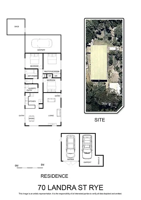 Floorplan of Homely house listing, 70 Landra Street, Rye VIC 3941