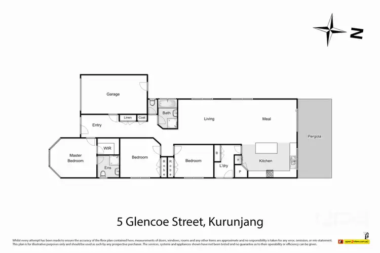 Floorplan of Homely house listing, 5 Glencoe Street, Kurunjang VIC 3337