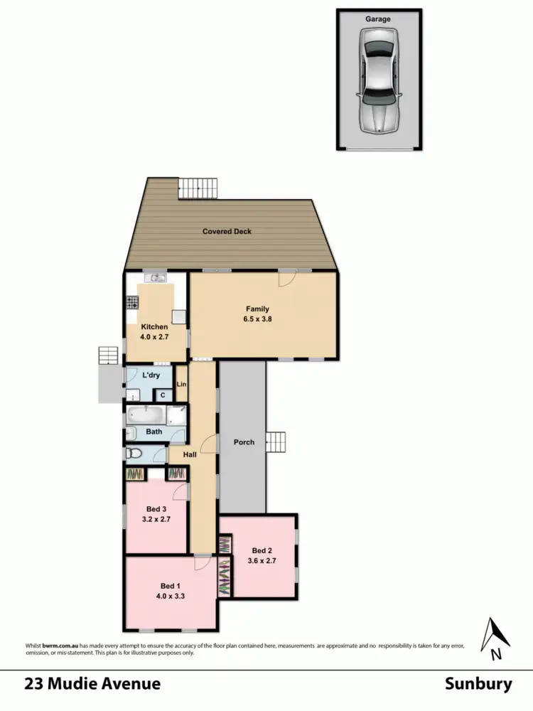Floorplan of Homely house listing, 23 Mudie Avenue, Sunbury VIC 3429