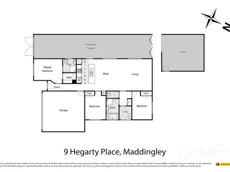 Floorplan of Homely house listing, 9 Hegarty Place, Maddingley VIC 3340