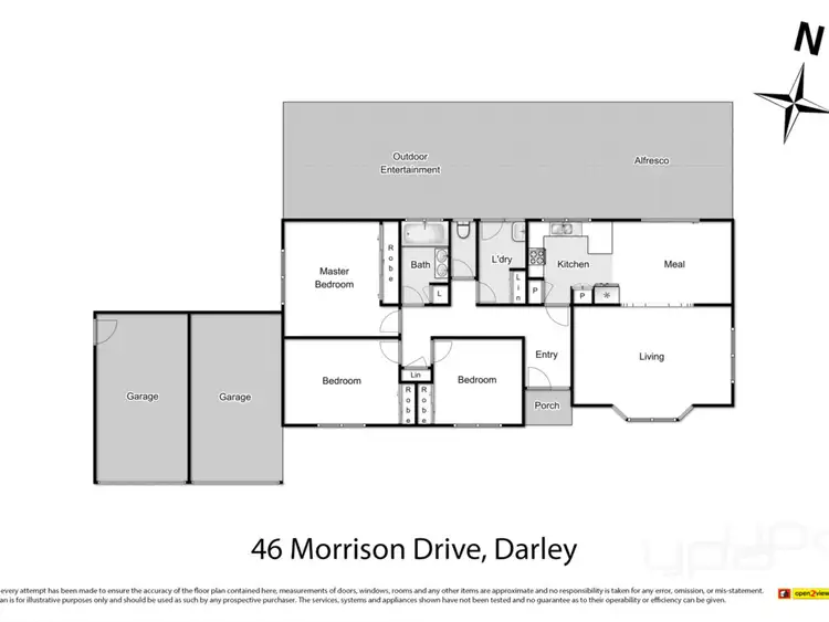 Floorplan of Homely house listing, 46 Morrison Drive, Darley VIC 3340