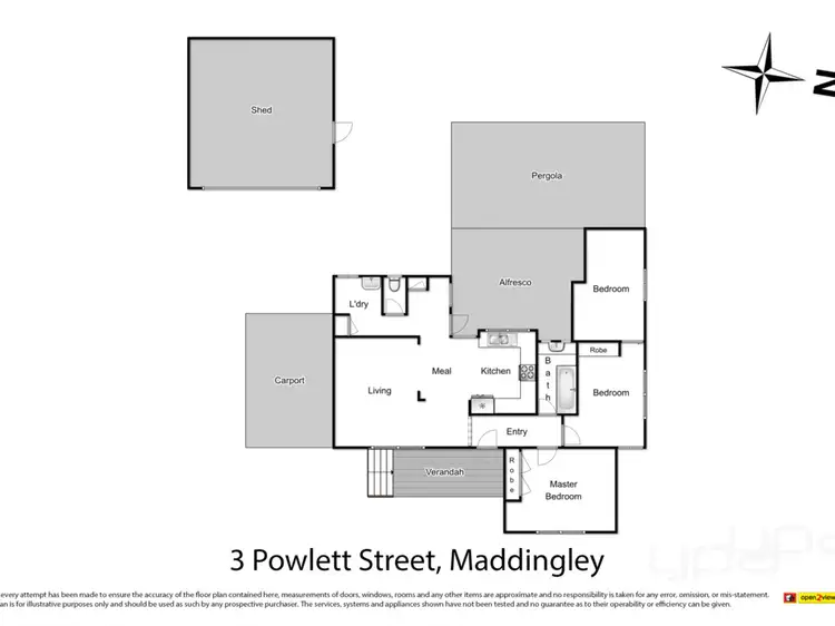 Floorplan of Homely house listing, 3 Powlett Street, Maddingley VIC 3340