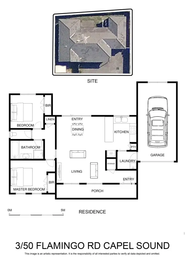 Floorplan of Homely unit listing, 3/50 Flamingo Road, Capel Sound VIC 3940