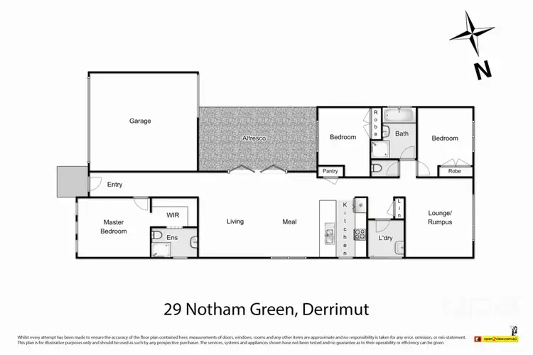 Floorplan of Homely house listing, 29 Northam Green, Derrimut VIC 3030