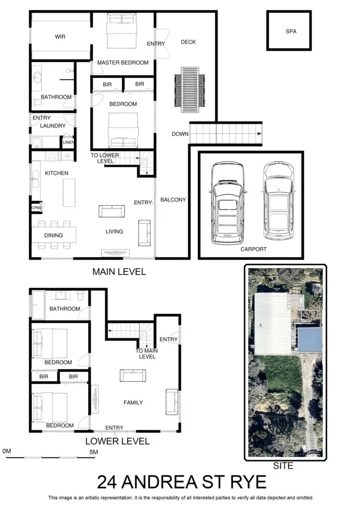 Floorplan of Homely house listing, 24 Andrea Street, Rye VIC 3941