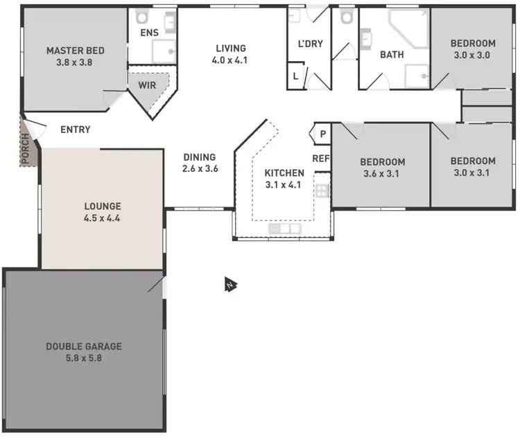 Floorplan of Homely house listing, 8 Prior Court, Delahey VIC 3037