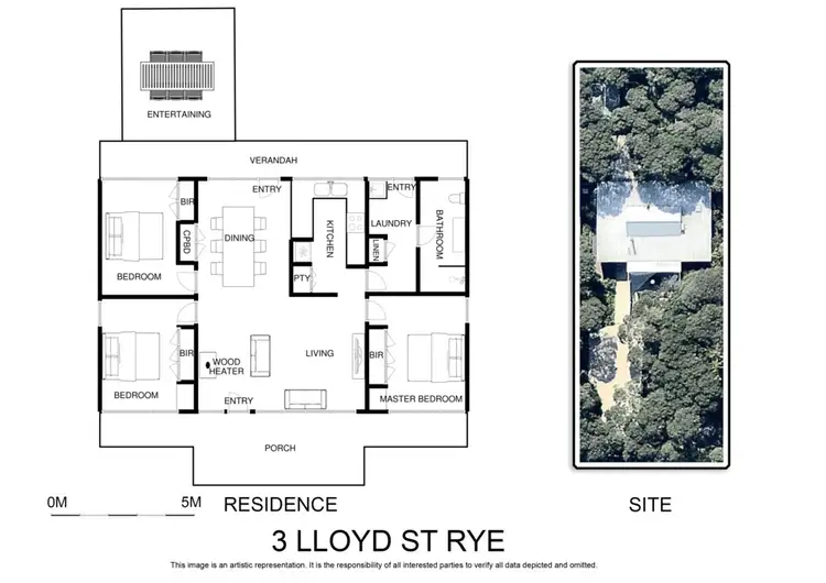 Floorplan of Homely house listing, 3 Lloyd Street, Rye VIC 3941