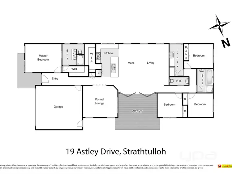 Floorplan of Homely house listing, 19 Astley Drive, Strathtulloh VIC 3338